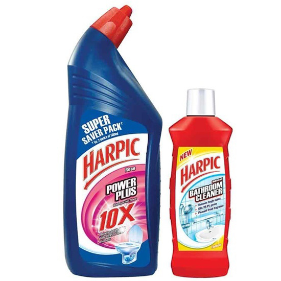 Picture of Harpic Powerplus Rose - 1 L + Free Bathroom Cleaner - 200 ml (Any Variant)
